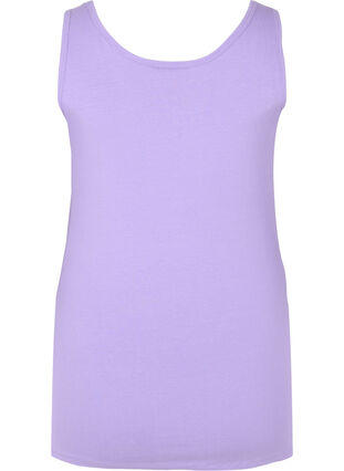 Top basique de couleur unie en coton, Paisley Purple, Packshot image number 1