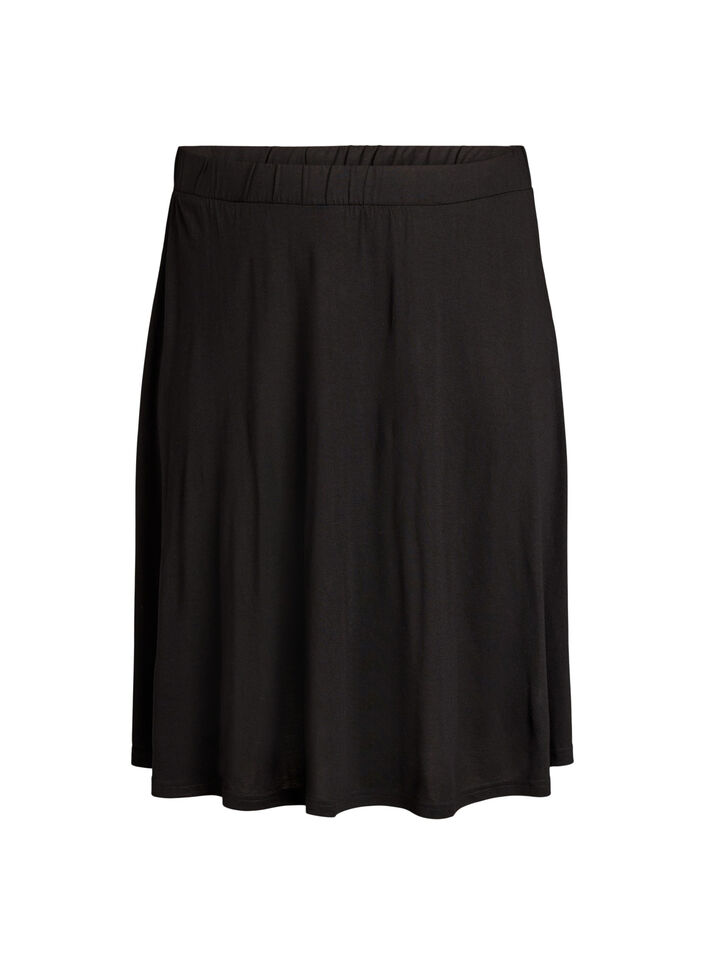 2-pack jupes patineuse en viscose, Noir, Packshot image number 3