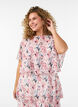Robe maxi avec plusieurs couches de volants et cape amovible, Blanc, Model image number 3
