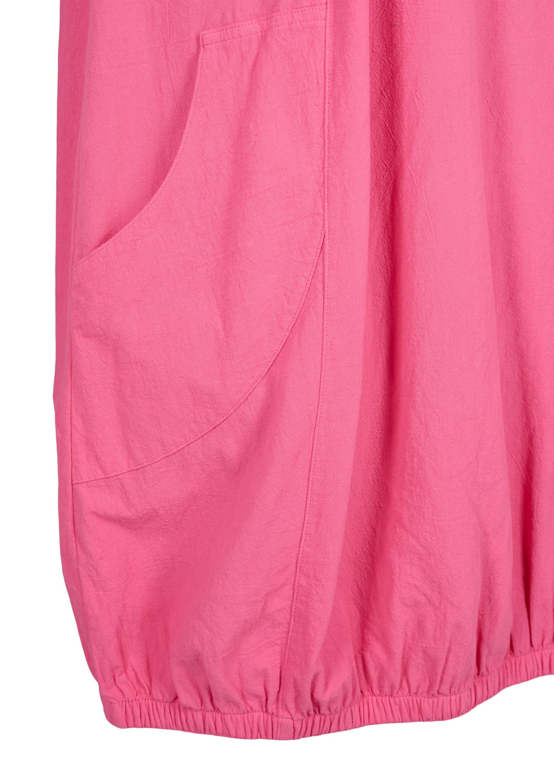 ZizziRobe en coton &agrave; manches courtes, Rose, Packshot image number 3