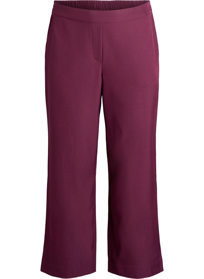 Pantalon ample avec poches, Bordeaux fonc&eacute;, Packshot image number 0