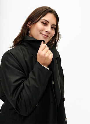 Prasacco Zwarte trenchcoat riem dames, mantel riem riem sjerp stoffen Prasacco Zwarte trenchcoat riem dames, mantel riem riem sjerp stoffen