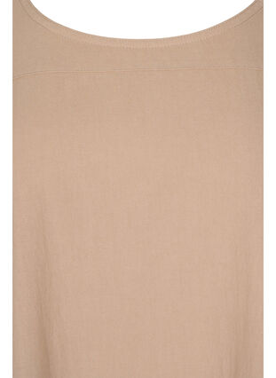 Robe en coton à manches courtes, Light Taupe, Packshot image number 2