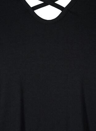 Effen top met lange mouwen, Black, Packshot image number 2