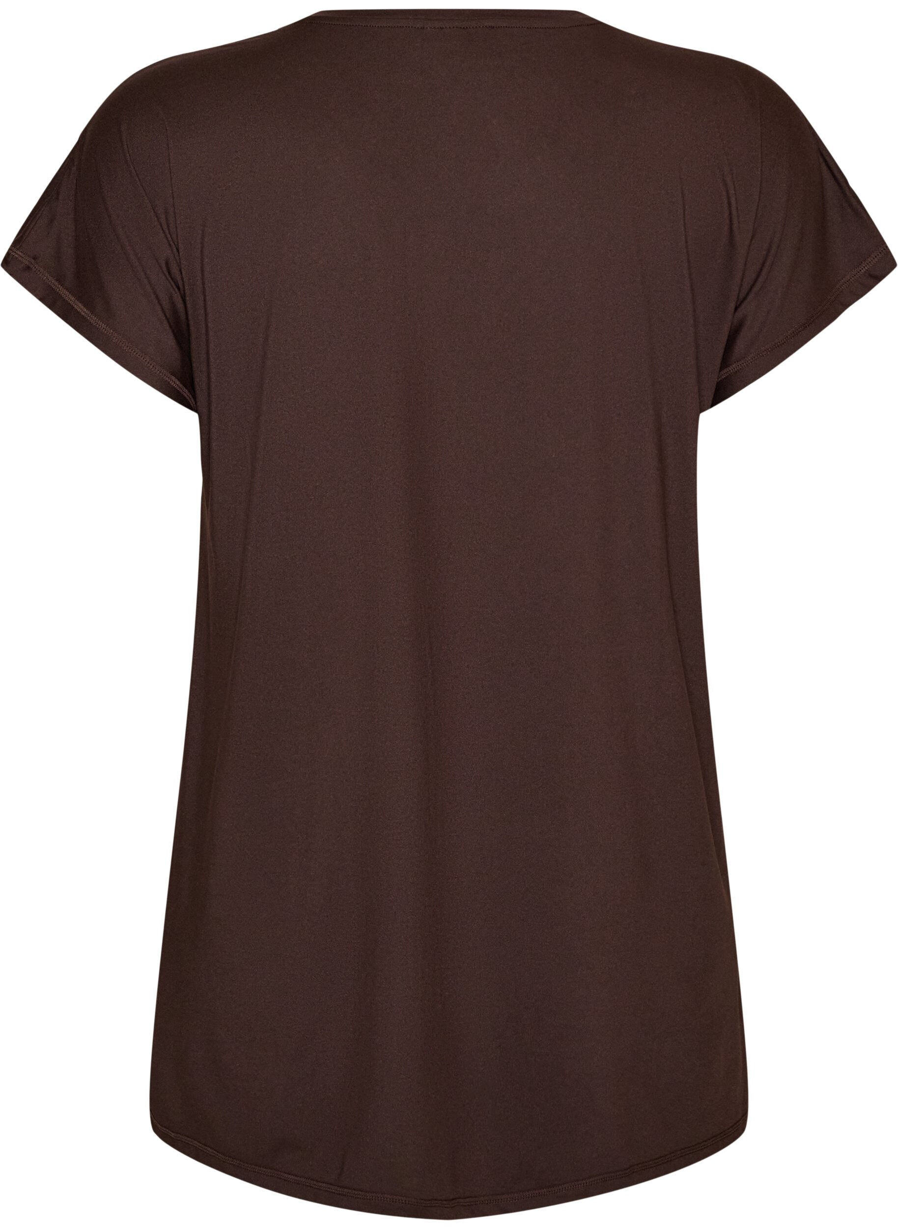 ZizziLang trainings-T-shirt, Bruin, Packshot image number 1