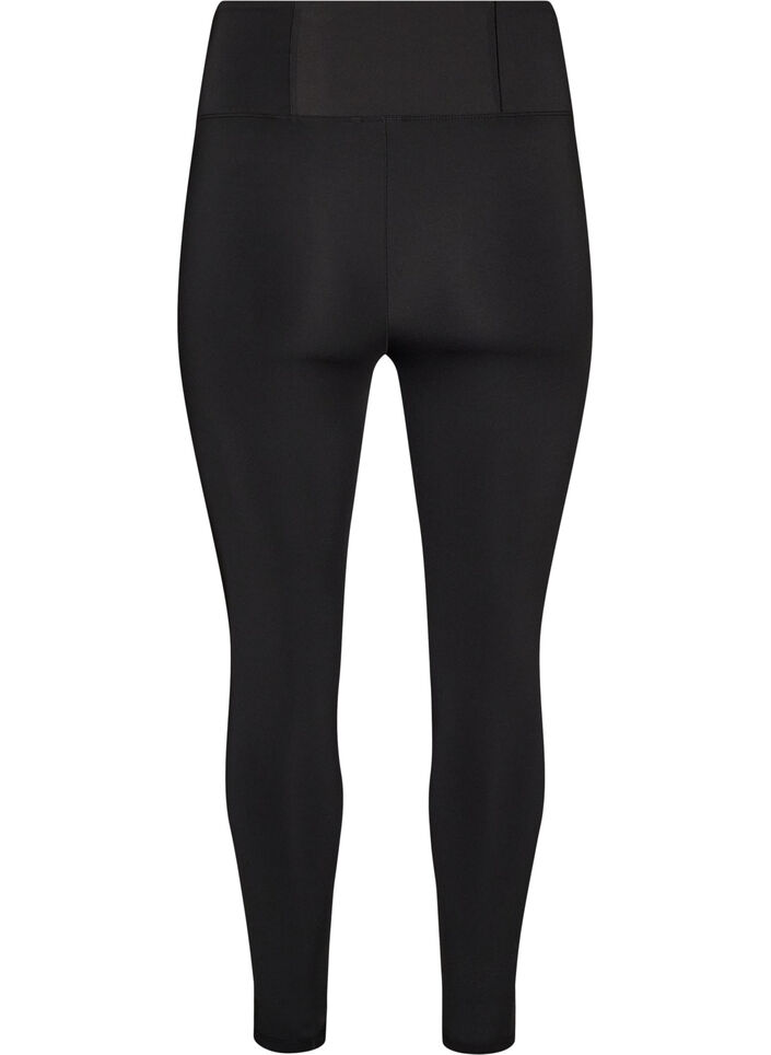 Legging d'entra&icirc;nement taille haute avec poche dans la ceinture, Noir, Packshot image number 1