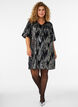 Robe courte en sequins avec des manches ballon, Noir, Model image number 0