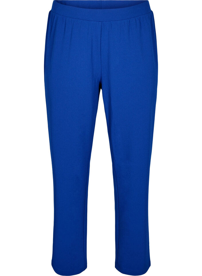 FLASH - Broek met rechte pasvorm, Blauw, Packshot image number 0