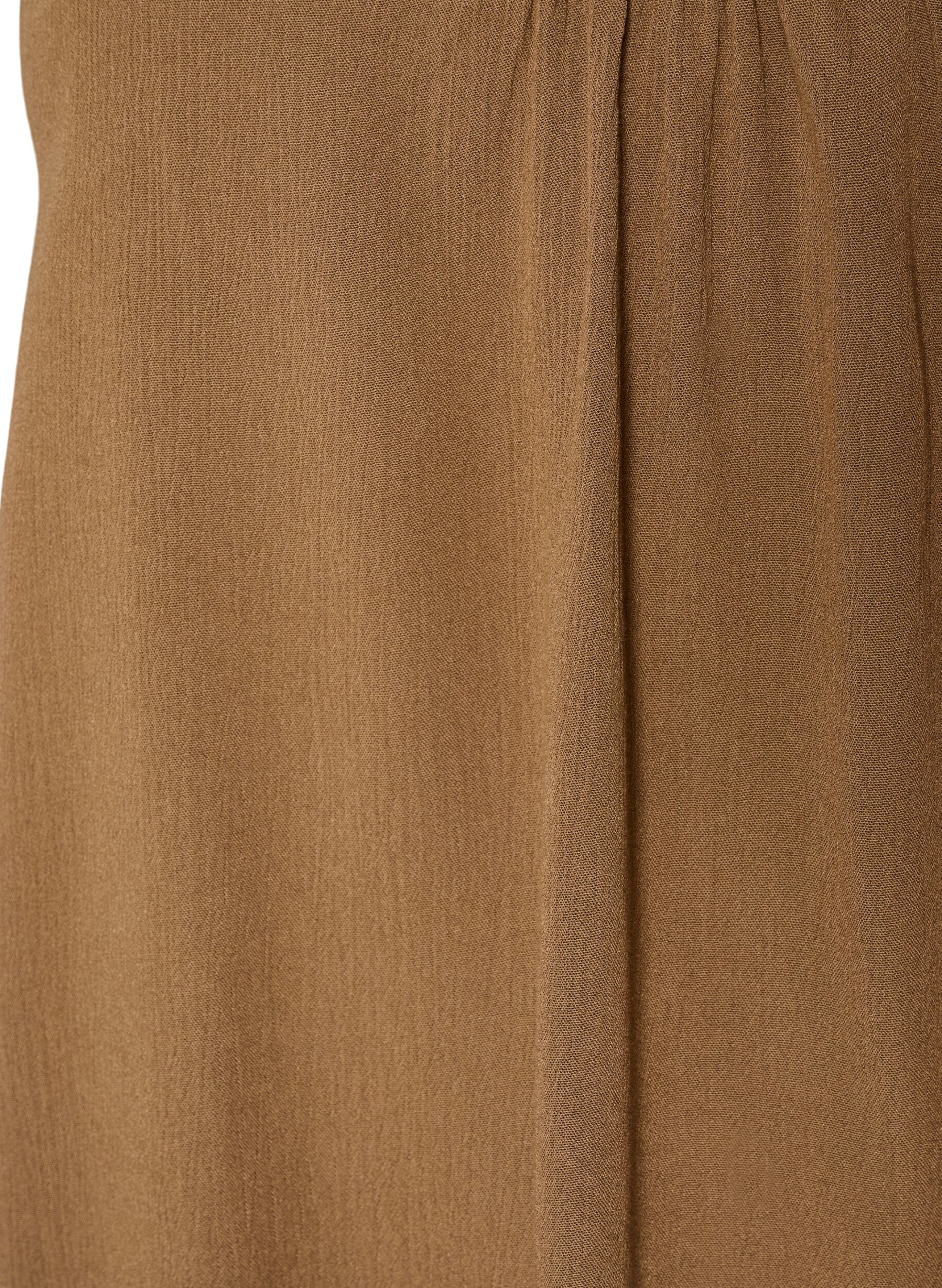 ZizziStrap top in viscose, Bruin, Packshot image number 2