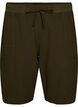 Short en coton ample avec poches, Vert fonc&eacute;, Packshot image number 0