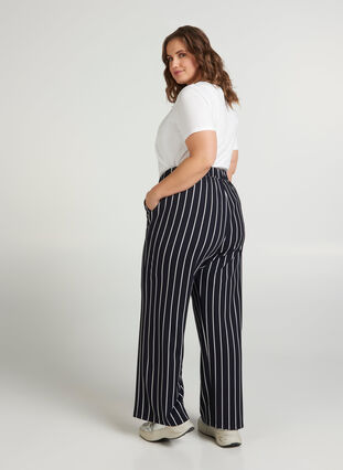 Pantalon, Night Sky w. stripes , Model image number 0