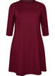 Robe &eacute;vas&eacute;e manches 3/4, Bordeaux, Packshot image number 0