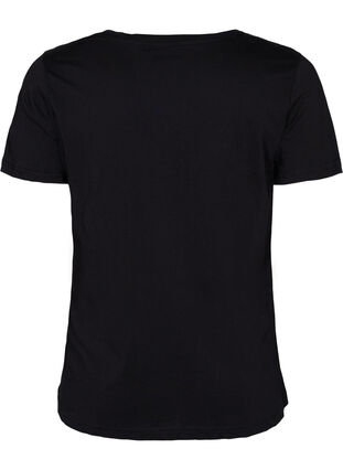 Katoenen t-shirt met korte mouwen, Black Change, Packshot image number 1