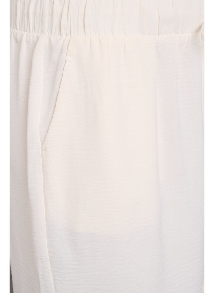 Short avec poches et ceinture élastique, Vanille, Packshot image number 2