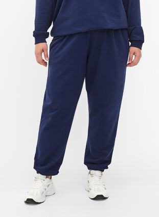 Pantalon de survêtement avec poches, Medieval Blue, Model image number 2