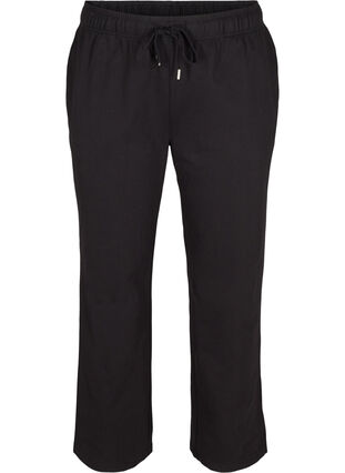 Pantalon de jogging avec largeur et poches, Black, Packshot image number 0