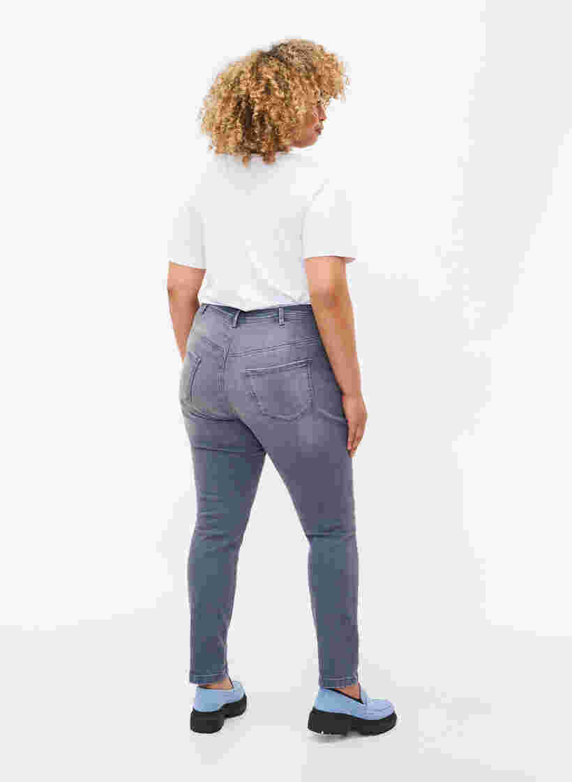 Jean Nille extra slim à taille haute, Grey Denim, Model image number 1