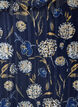 Robe &agrave; motifs avec volants et manches longues, Bleu, Packshot image number 2