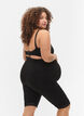 Short cycliste de grossesse avec bordure en dentelle, Black, Model image number 1