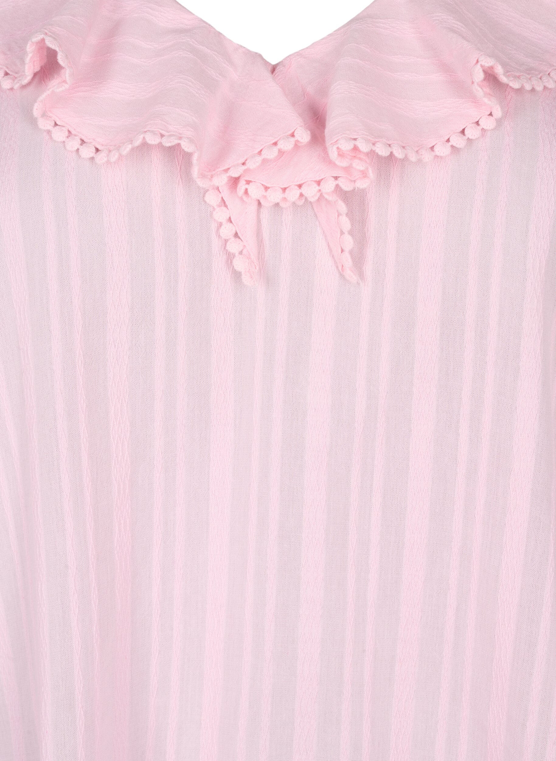 ZizziBlouse met 3/4 mouwen en kant, Almond Blossom, Packshot image number 2