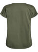 T-shirt &agrave; manches courtes en m&eacute;lange de coton, Vert, Packshot image number 1