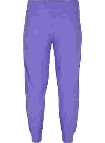 Pantalon en maille mélangée avec côtes, Purple Opulence Mel., Packshot image number 1
