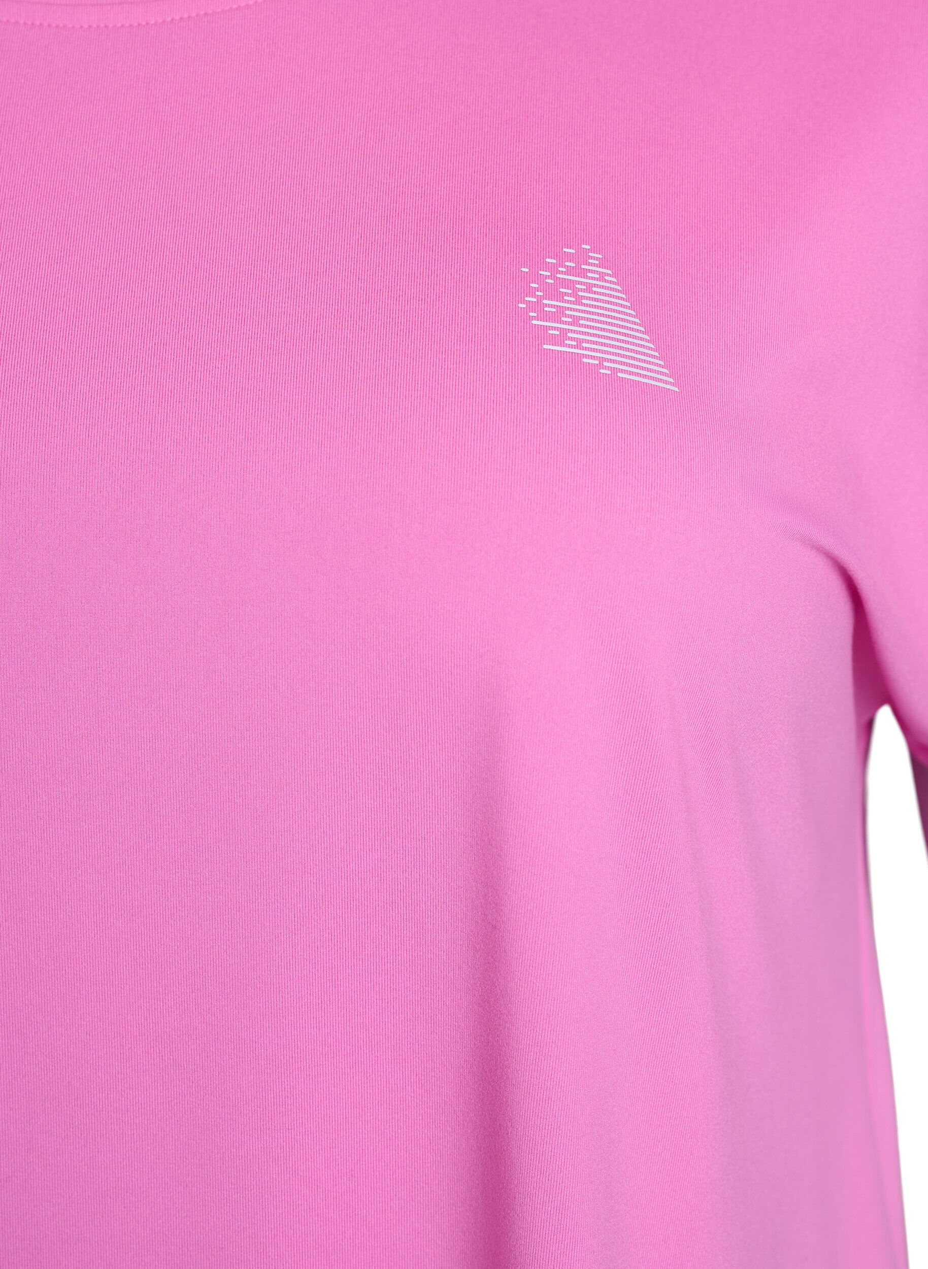 Zizzi T-shirt de sport uni, Rose, Packshot image number 2