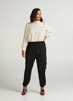 Pantalon, Black, Model image number 1