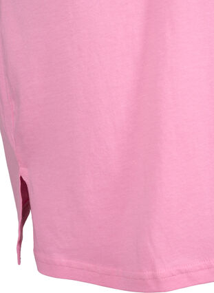 T-shirt à col en V surdimensionné de couleur unie, Rosebloom, Packshot image number 3