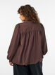 Chemise coupe ballon avec fermeture zipp&eacute;e invisible, Marron, Model image number 2
