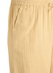 High-waist katoenen mousseline broek met losse pijpen, Geel, Packshot image number 2