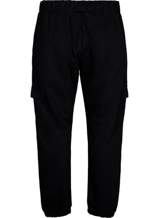 Pantalon de survêtement avec poches cargo, Black, Packshot image number 1