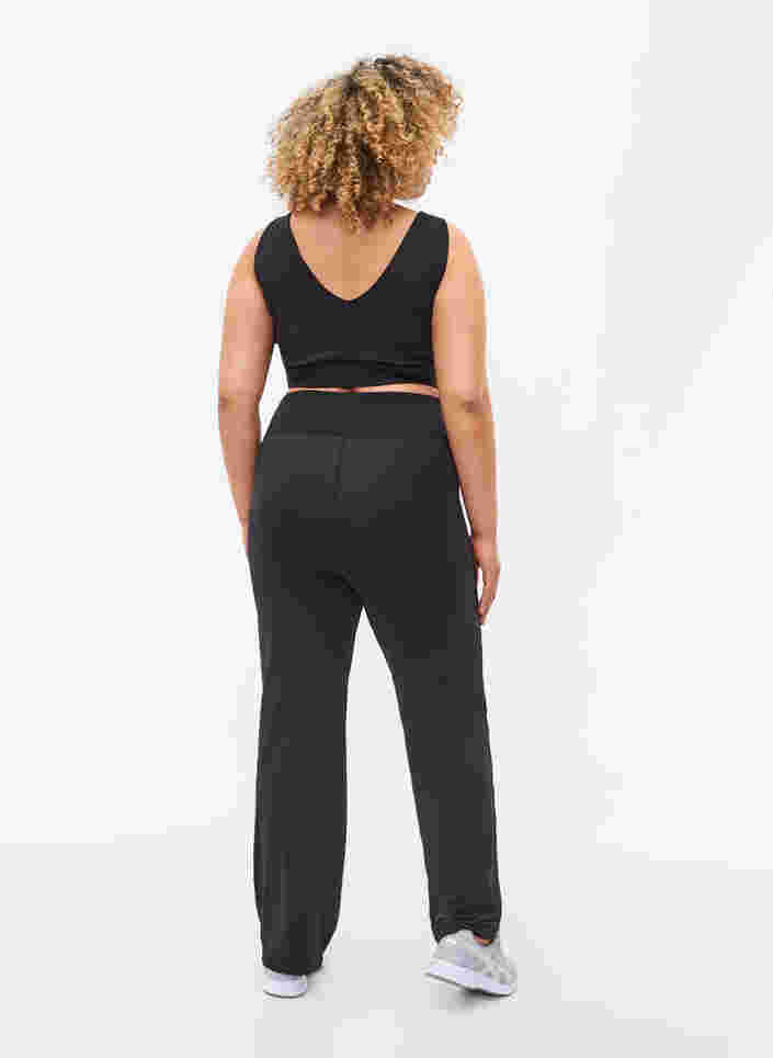 Pantalon de sport évasé, Black, Model image number 1