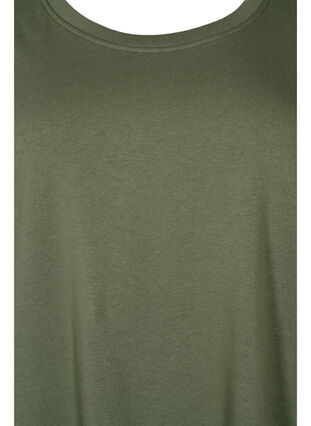 Sweaterjurk met korte mouwen en splitjes, Thyme, Packshot image number 2