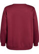 Sweatshirt met geborduurd Milaan-motief, Donker Bordeaux, Packshot image number 1
