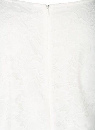 Robe en dentelle manches 3/4, White, Packshot image number 3