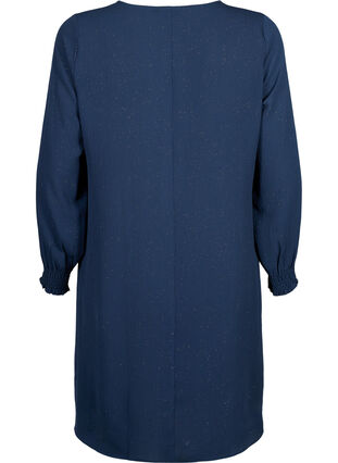 FLASH - Robe à manches longues scintillante, Navy w. Gold , Packshot image number 1