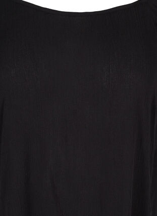 Tunique à épaules dénudées en viscose, Black, Packshot image number 2