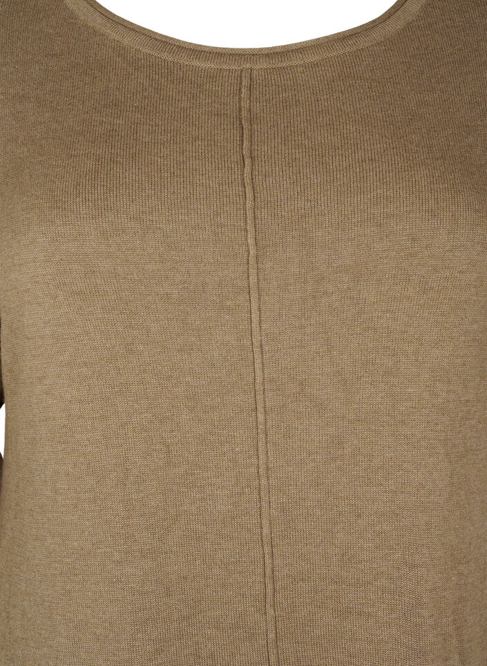 Robes tricotées en mélange coton-viscose, Vert Kaki, Packshot image number 2