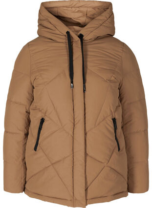 Veste d'hiver tendance avec capuche et poches, Rubber, Packshot image number 0