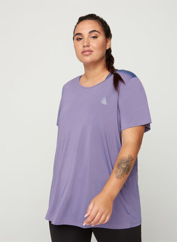 T-shirt d'entraînement à manches courtes, Purple As Sample, Model image number 0