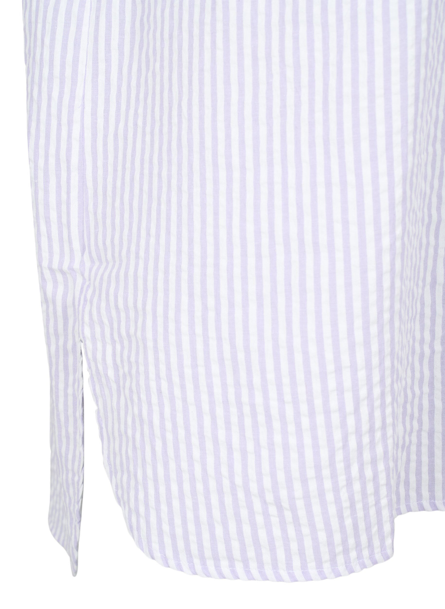 Zizzi Chemise ray&eacute;e avec poches de poitrine, White/LavenderStripe, Packshot image number 2