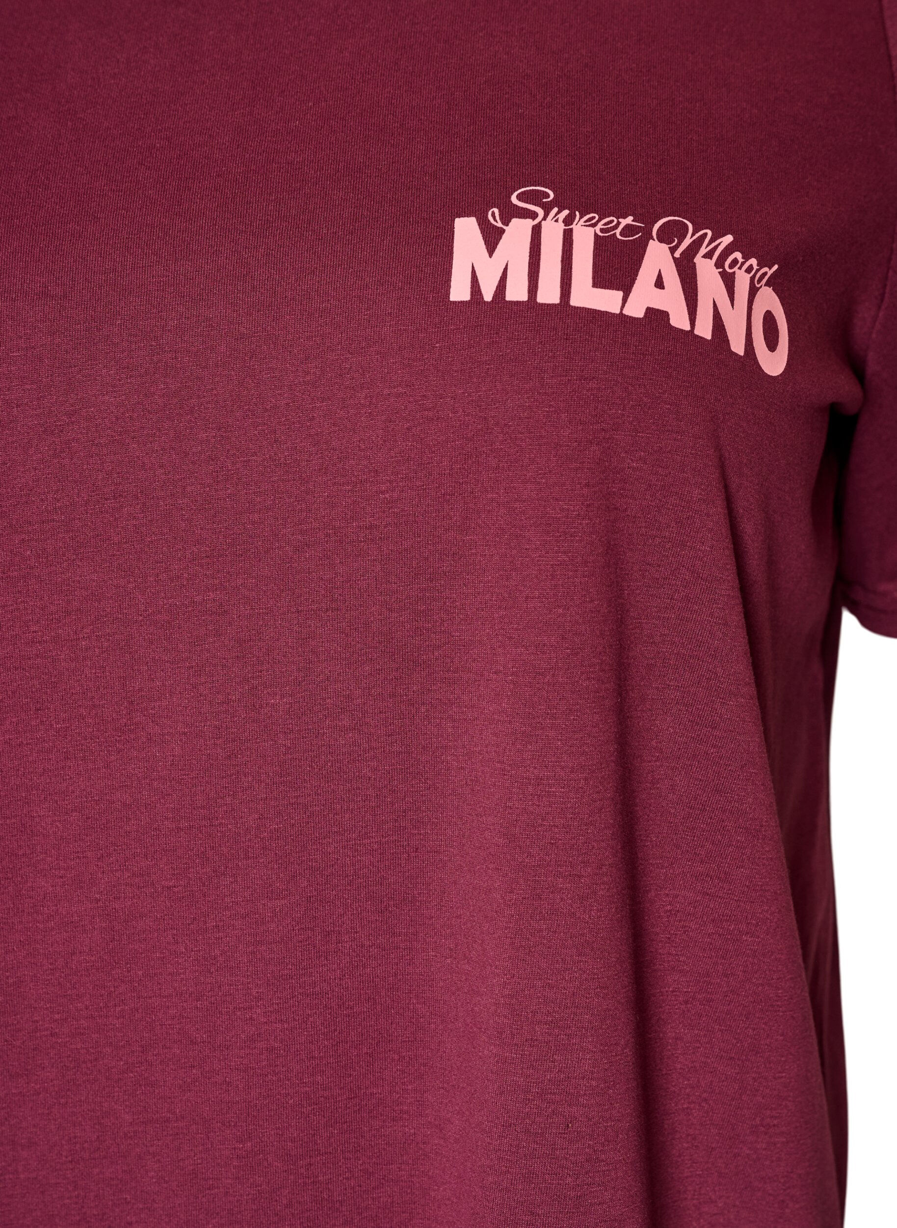ZizziT-shirt met motief, Rood, Packshot image number 2