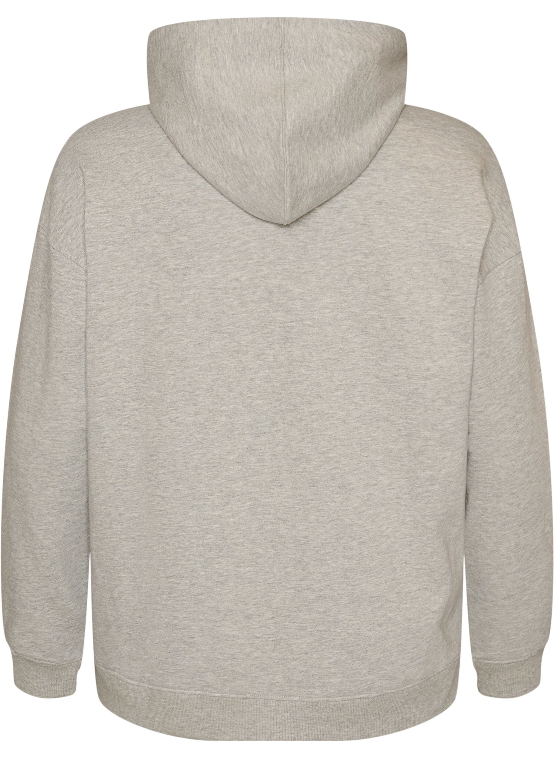 ZizziSweat &agrave; capuche avec motif brod&eacute;, Gris, Packshot image number 1