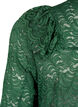 Robe chemise en dentelle avec froufrous, Hunter Green, Packshot image number 3
