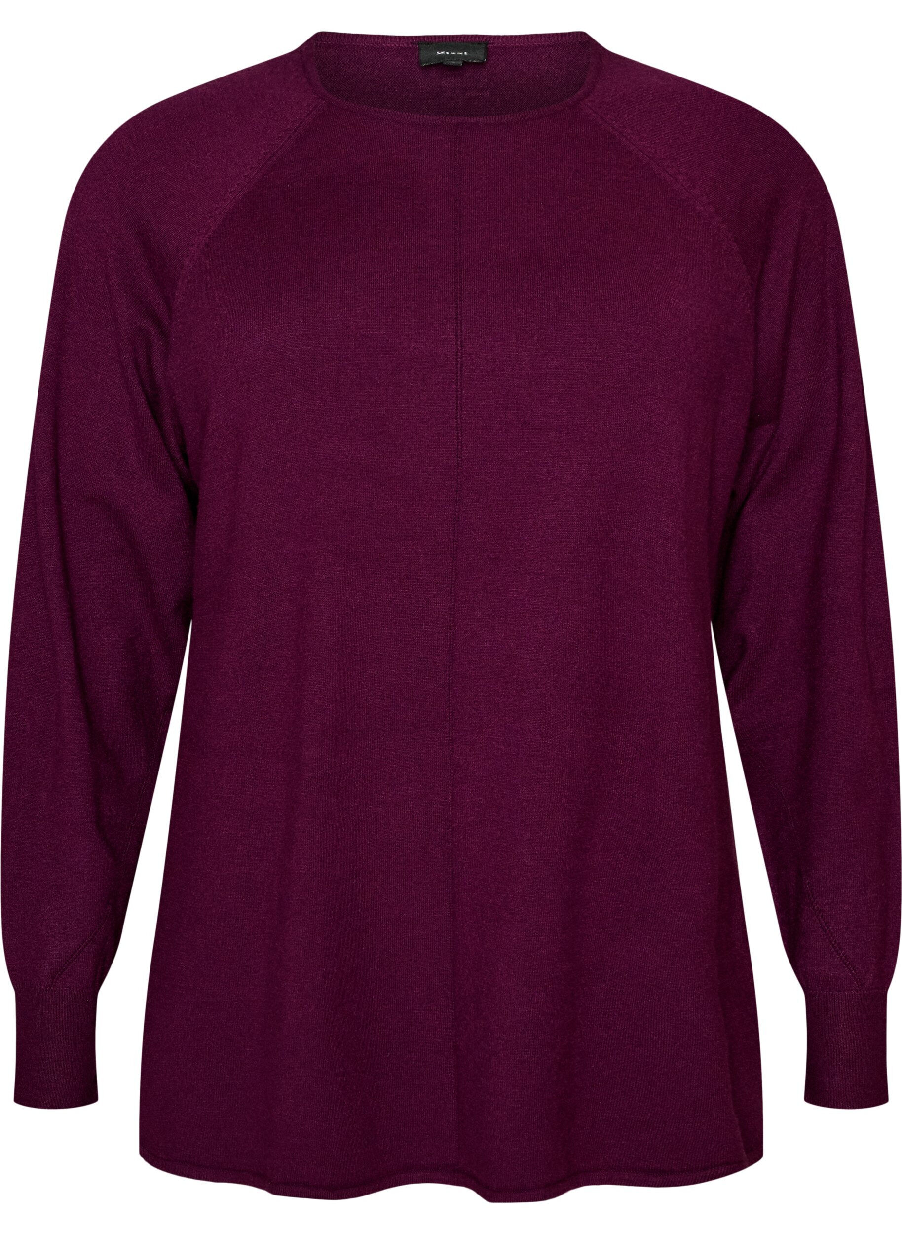 Gebreide top met ronde hals en ingebreid patroon