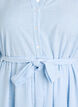 Robe midi &agrave; rayures en coton avec ceinture &agrave; nouer, Blanc, Packshot image number 2