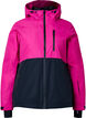 Veste de ski bicolore avec capuche, Fuchsia Purple Comb, Packshot image number 0