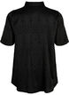 Chemise longue avec motif textur&eacute;, Black, Packshot image number 1