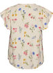 Viscose en linnen blouse met ruches aan de mouwen, Beige, Packshot image number 1